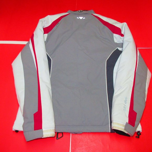 Ski-doo BRP Bombardier Jacket Style Women's Gray/White/Red Size M - Picture 5 of 6